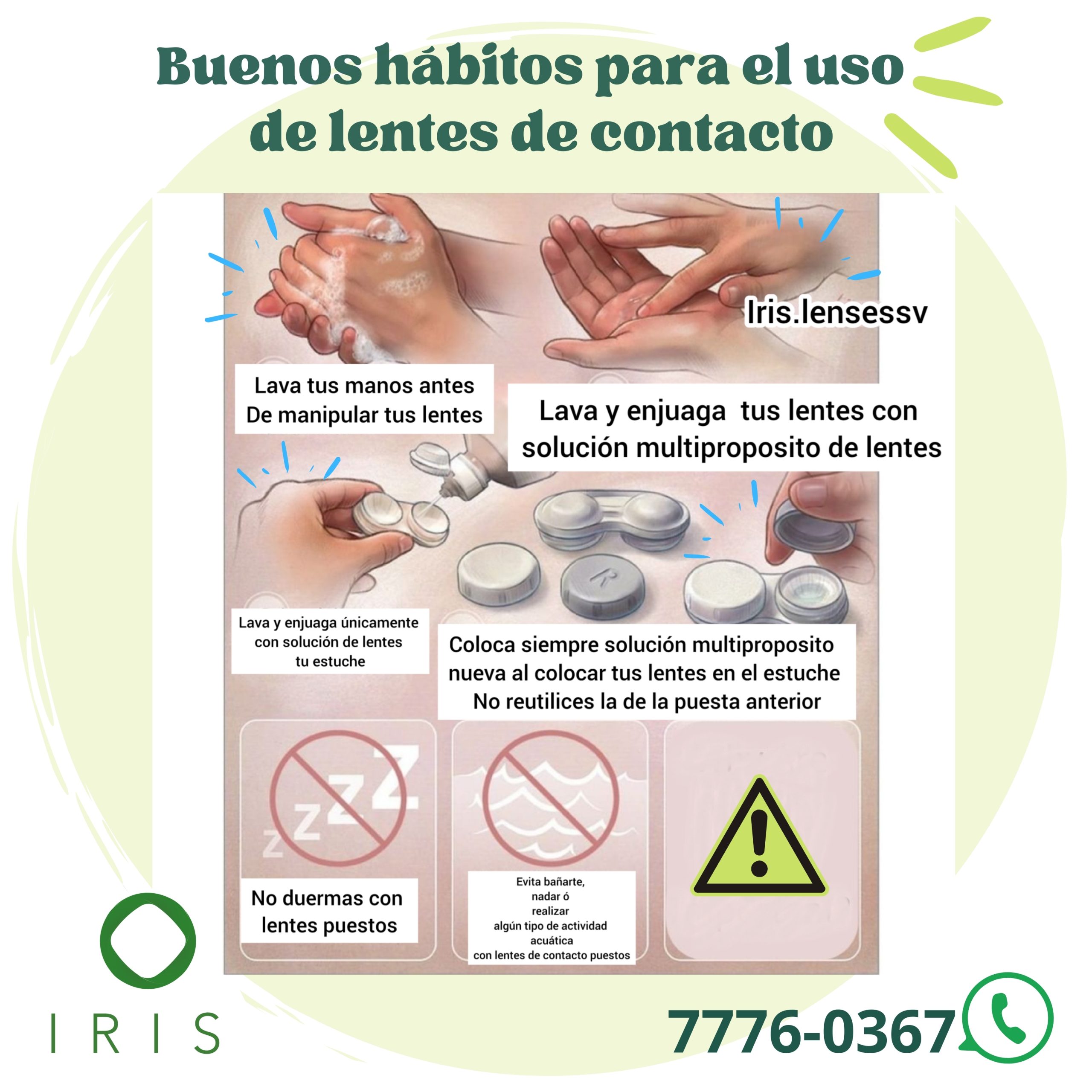 RECOMENDACIONES PARA EL USO DE LENTES DE CONTACTO